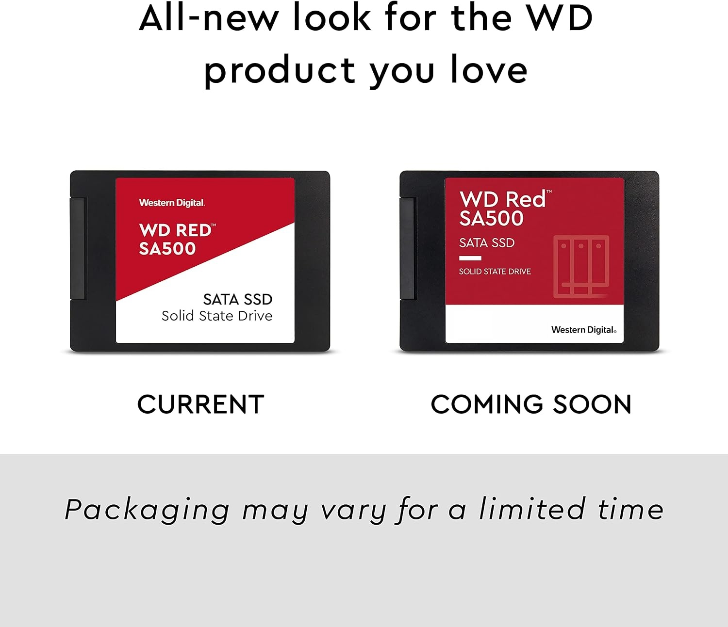 image:imageWestern Digital 4TB WD Red SA500 NAS 3D NAND Internal SSD Solid State Drive SATA III 6 Gbs 257mm Up to 560 MBs WDS400T2R0A257mm SSD