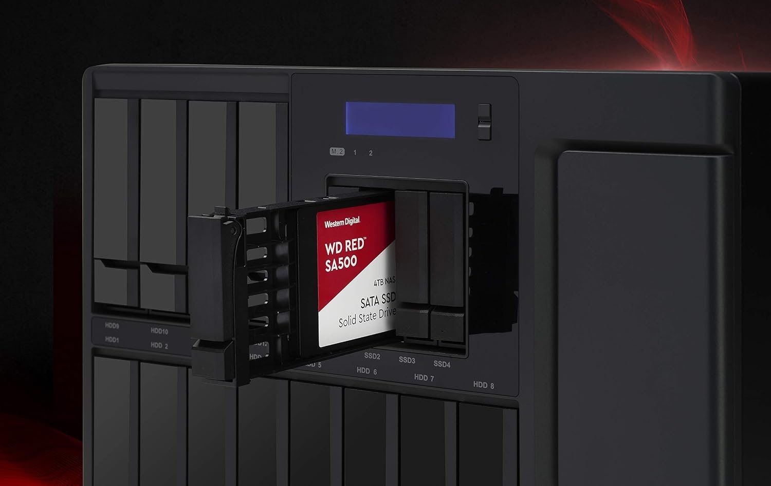 image:imageWestern Digital 4TB WD Red SA500 NAS 3D NAND Internal SSD Solid State Drive SATA III 6 Gbs 257mm Up to 560 MBs WDS400T2R0A257mm SSD