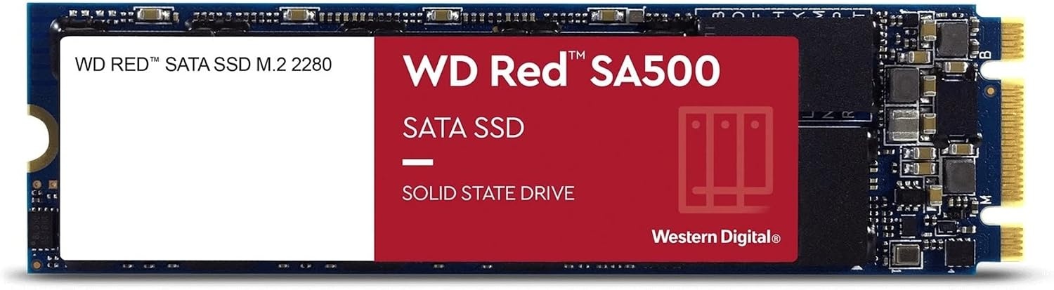 image:imageWestern Digital 4TB WD Red SA500 NAS 3D NAND Internal SSD Solid State Drive SATA III 6 Gbs 257mm Up to 560 MBs WDS400T2R0AM2 2280 SSD