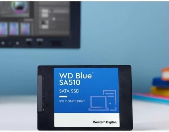 image:imageWestern Digital 500GB WD Blue SA510 SATA Internal Solid State Drive SSD SATA III 6 Gbs 257mm Up to 560 MBs WDS500G3B0A Sata III 6GB per S 25in7mm Read Up to 560MB per S Write Up to 510MB per S 200 Tbw 5Year Warranty500GB