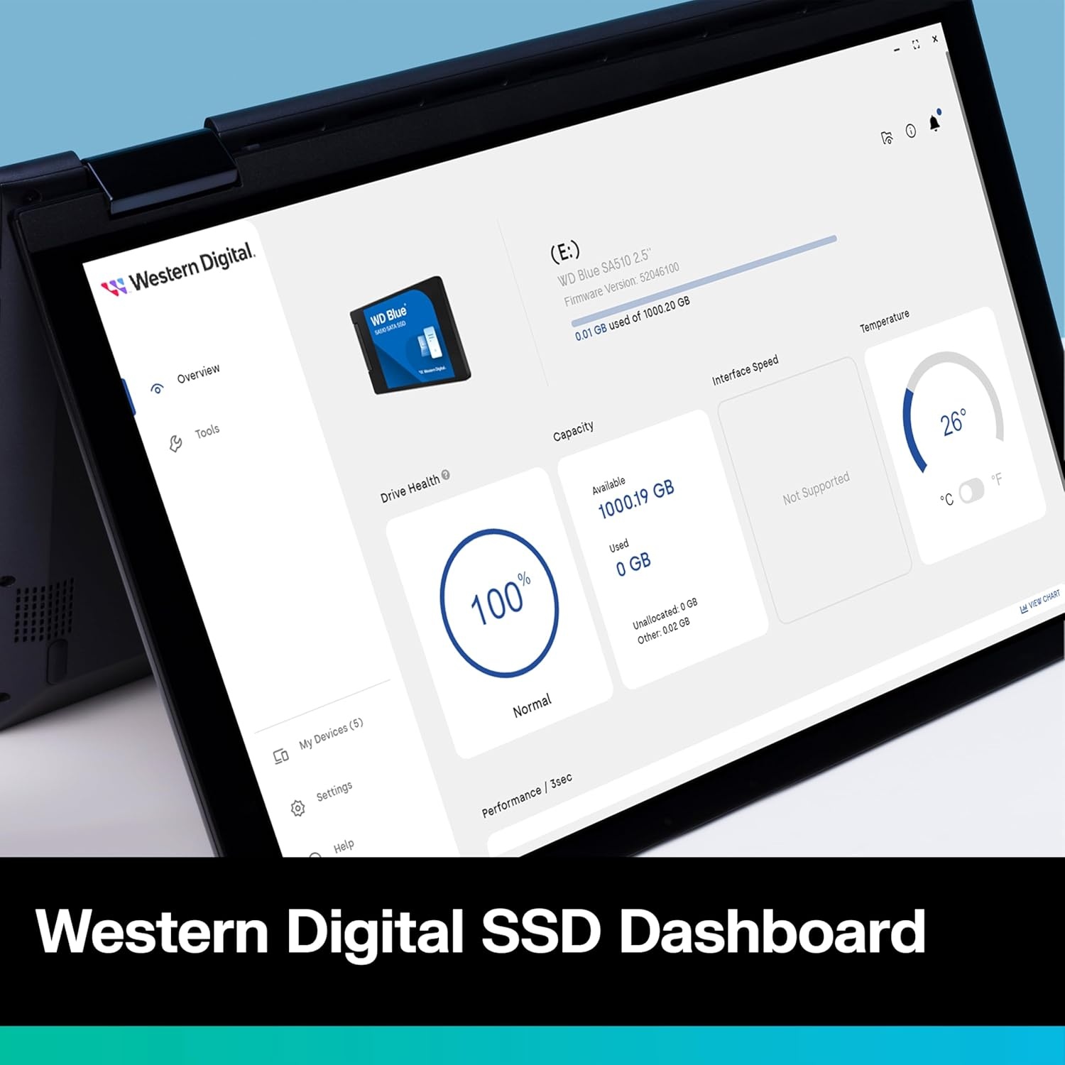 image:imageWestern Digital 500GB WD Blue SA510 SATA Internal Solid State Drive SSD SATA III 6 Gbs 257mm Up to 560 MBs WDS500G3B0A Sata III 6GB per S 25in7mm Read Up to 560MB per S Write Up to 510MB per S 200 Tbw 5Year Warranty1TB