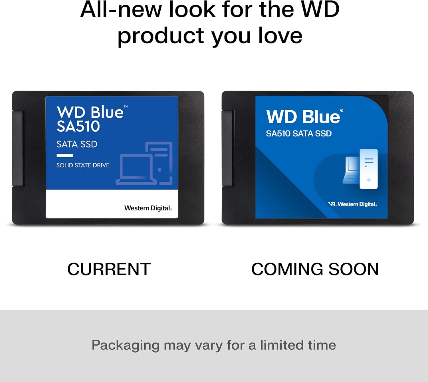 image:imageWestern Digital 500GB WD Blue SA510 SATA Internal Solid State Drive SSD SATA III 6 Gbs 257mm Up to 560 MBs WDS500G3B0A Sata III 6GB per S 25in7mm Read Up to 560MB per S Write Up to 510MB per S 200 Tbw 5Year Warranty500GB