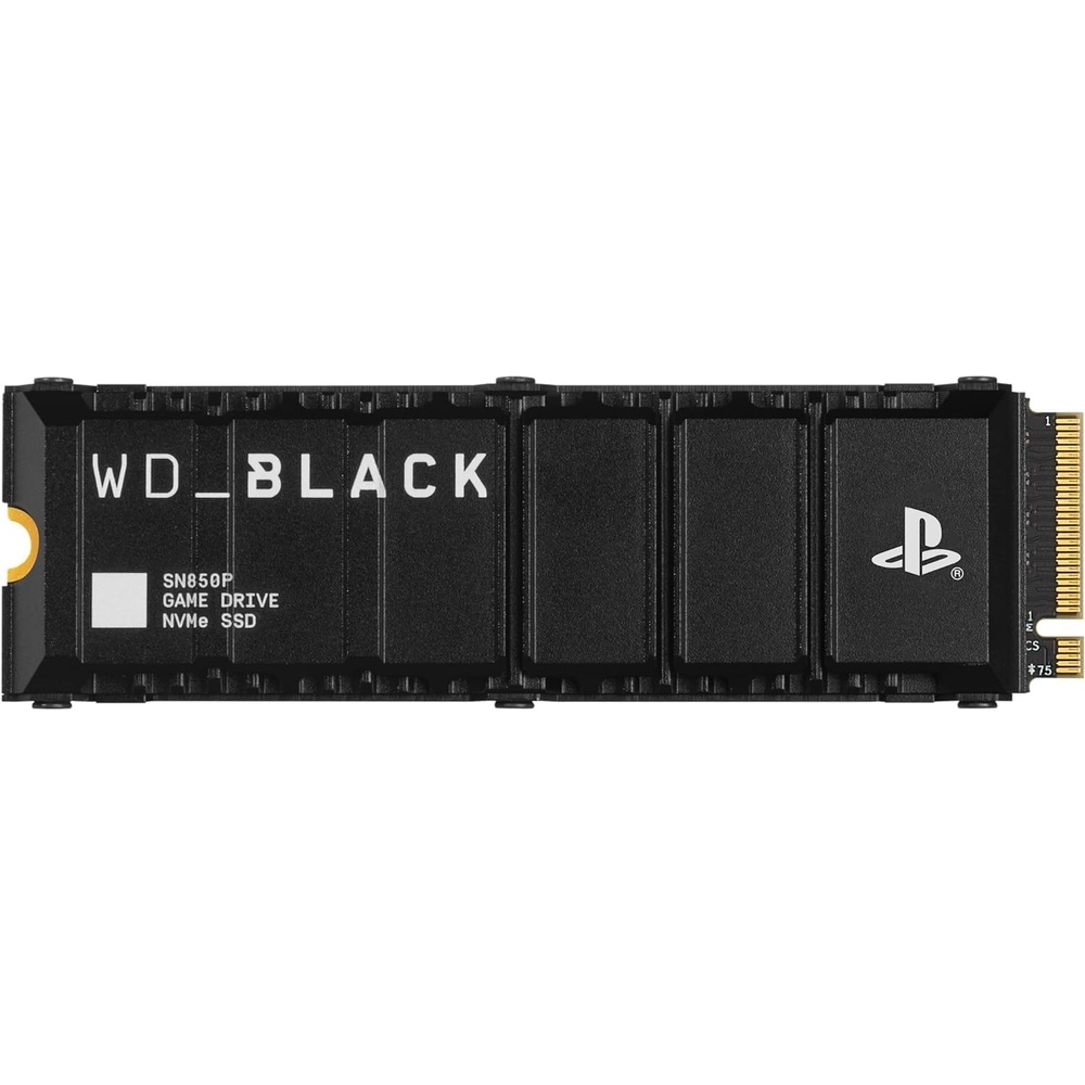 image:imageWDBLACK 4TB SN850P NVMe M2 SSD Officially Licensed Storage Expansion for PS5 Consoles up to 7300MBs with heatsink WDBBYV0040BNCWRSNBlack1TB
