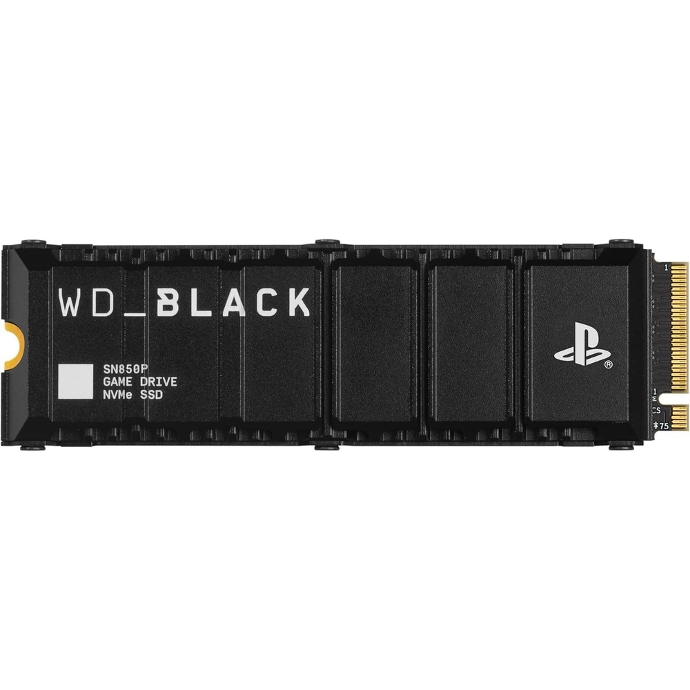 image:imageWDBLACK 4TB SN850P NVMe M2 SSD Officially Licensed Storage Expansion for PS5 Consoles up to 7300MBs with heatsink WDBBYV0040BNCWRSNBlack2TB