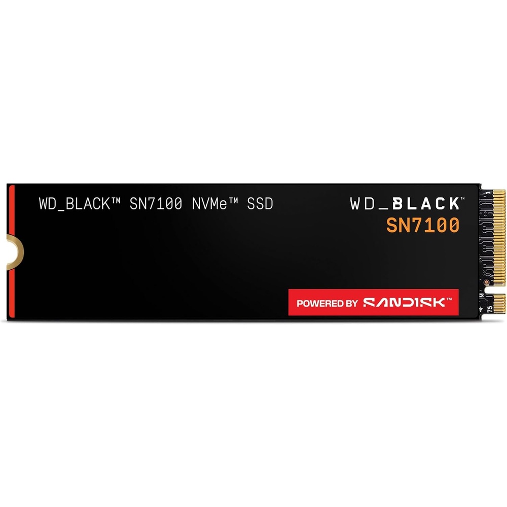 image:imageWDBlack SN7100 2TB NVMe SSD Gen4 PCIe M2 2280 Up to 7250 MBs Read Speed Up to 6900 MBs Write Speed Next Gen TLC 3D NAND for Laptops Handheld Gaming Devices WDS200T4X0E500GB
