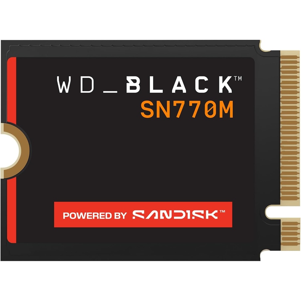 image:imageWDBlack SN770M 500GB M2 2230 NVMeSSD PCIe Gen 40 Speeds up to 5150 MBs for Handheld Gaming Devices and Compatible laptops TLC 3D NAND Great for Asus ROG Ally Steam Deck Microsoft Surface500GB