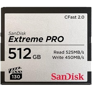 SANDISK 256GB Extreme PRO CFast 2.0 Memory Card – SDCFSP-256G-G46D(512GB)