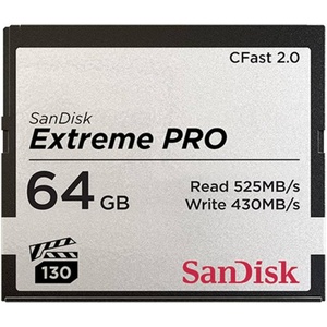 SANDISK 256GB Extreme PRO CFast 2.0 Memory Card – SDCFSP-256G-G46D(64GB)