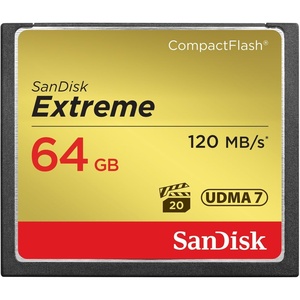 SANDISK 64GB Extreme CompactFlash Memory Card UDMA 7 Speed Up To 120MB/s – SDCFXSB-064G-G46