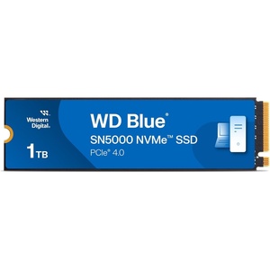 Western Digital 2TB WD Blue SN5000 NVMe Internal Solid State Drive SSD – PCIe Gen 4.0, M.2 2280, Up to 5,150 MB/s – WDS200T4B0E [New Generation](1TB)