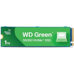 Western Digital 2TB WD Green SN350 NVMe Internal SSD Solid State Drive – Gen3 PCIe, QLC, M.2 2280, Up to 3,200 MB/s – WDS200T3G0C(1TB)