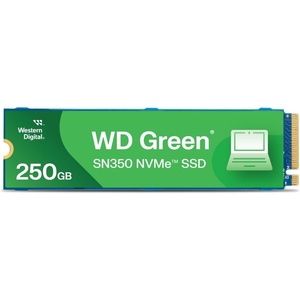 Western Digital 2TB WD Green SN350 NVMe Internal SSD Solid State Drive – Gen3 PCIe, QLC, M.2 2280, Up to 3,200 MB/s – WDS200T3G0C(250GB)