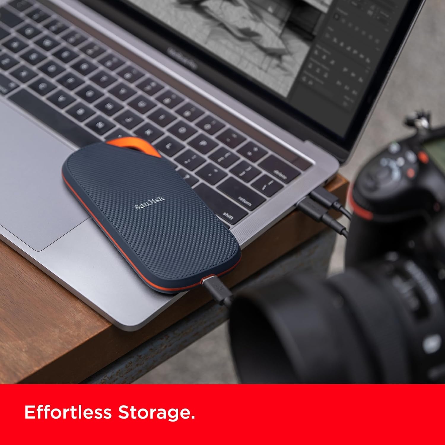 image:image4TB SANDISK Extreme PRO Portable SSD with USB4 Up to 3800 MBs Read and 3700MBs Write USBC USB 32 Backwards Compatible IP65 Water and Dust Resistance SDSSDE824T00G252TB