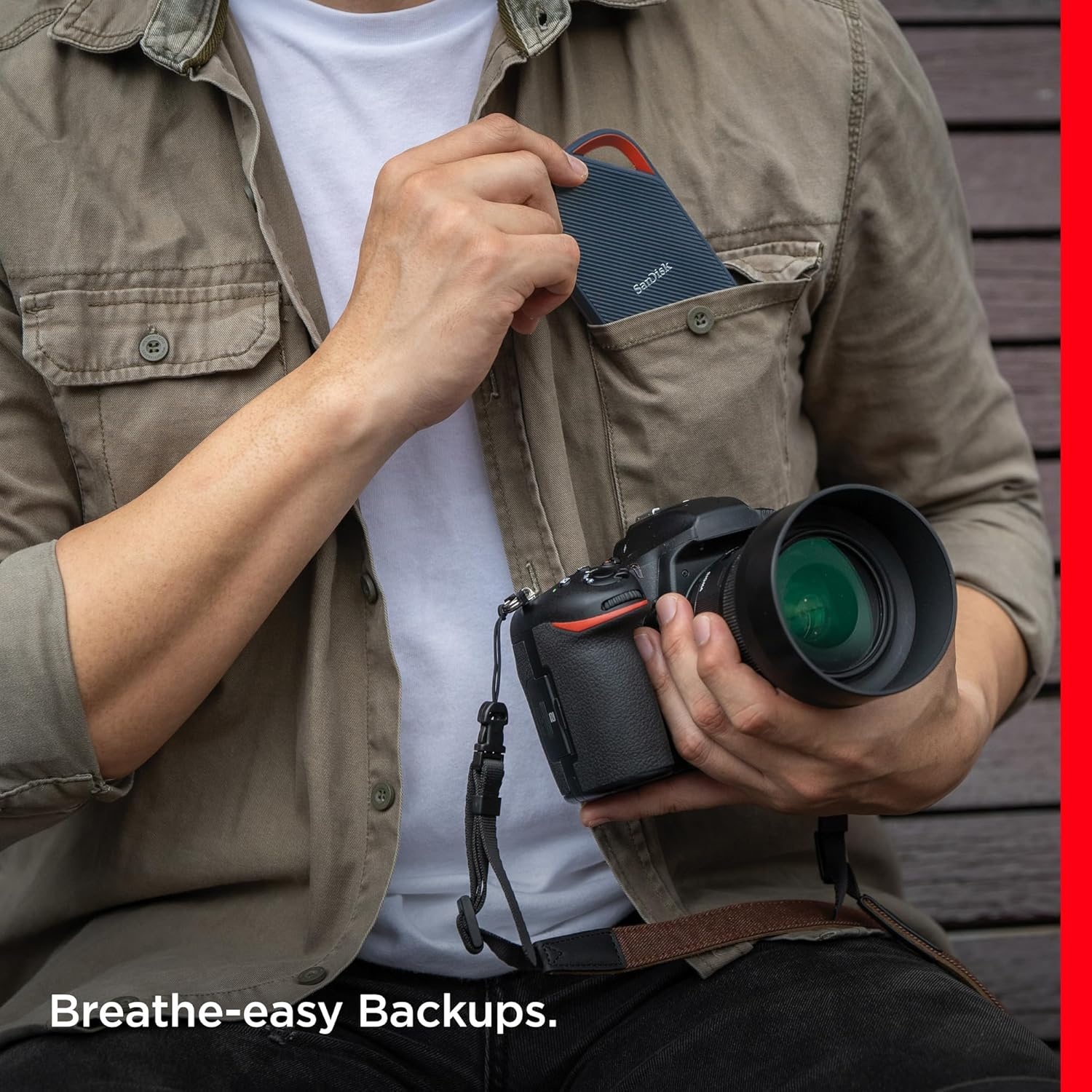 image:image4TB SANDISK Extreme PRO Portable SSD with USB4 Up to 3800 MBs Read and 3700MBs Write USBC USB 32 Backwards Compatible IP65 Water and Dust Resistance SDSSDE824T00G252TB
