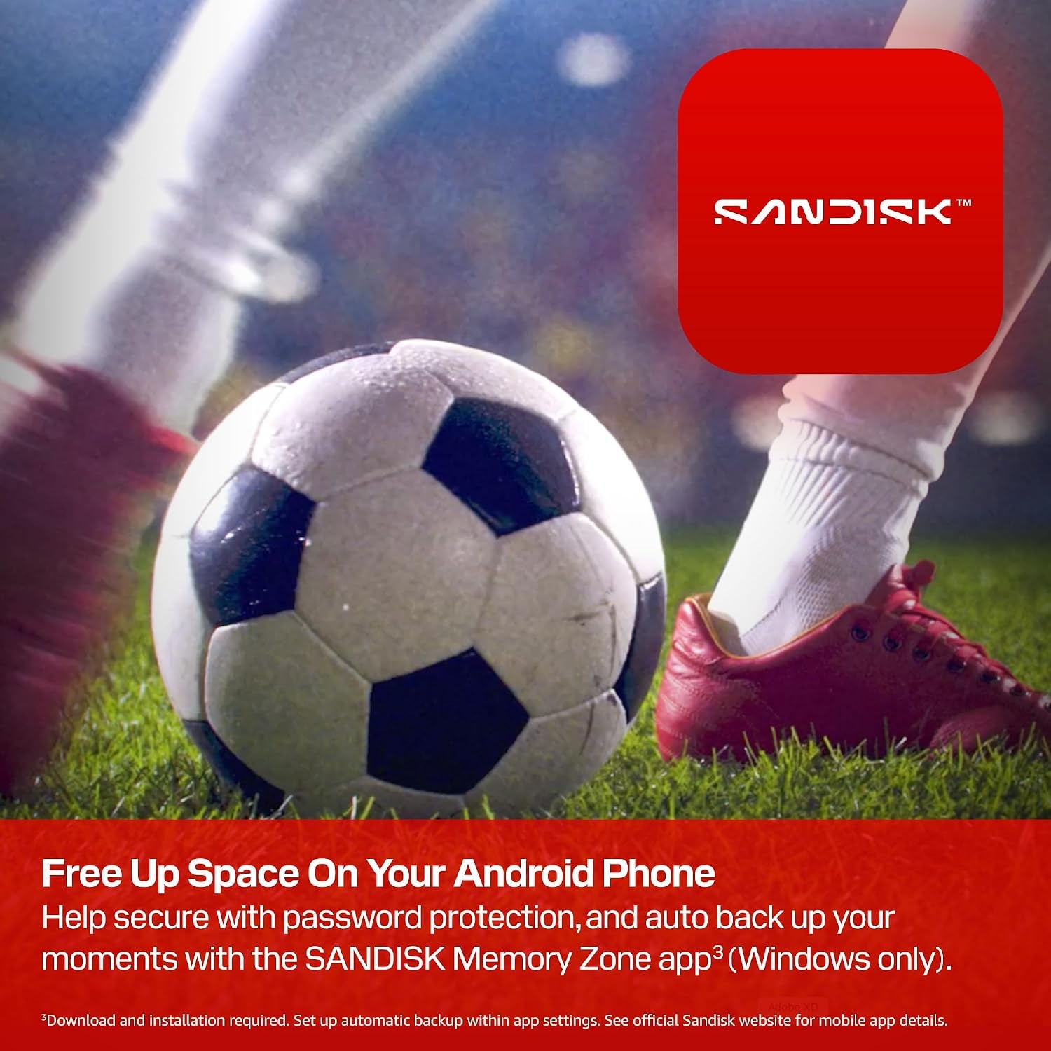 image:imageSANDISK 128GB USBC Flash Drive FIFA World Cup 2026 Edition Up to 300MBs Transfer speeds USB 32 Gen 1 USB TypeC Black with Custom Lanyard amp Sticker SDCZIA128GG46Red