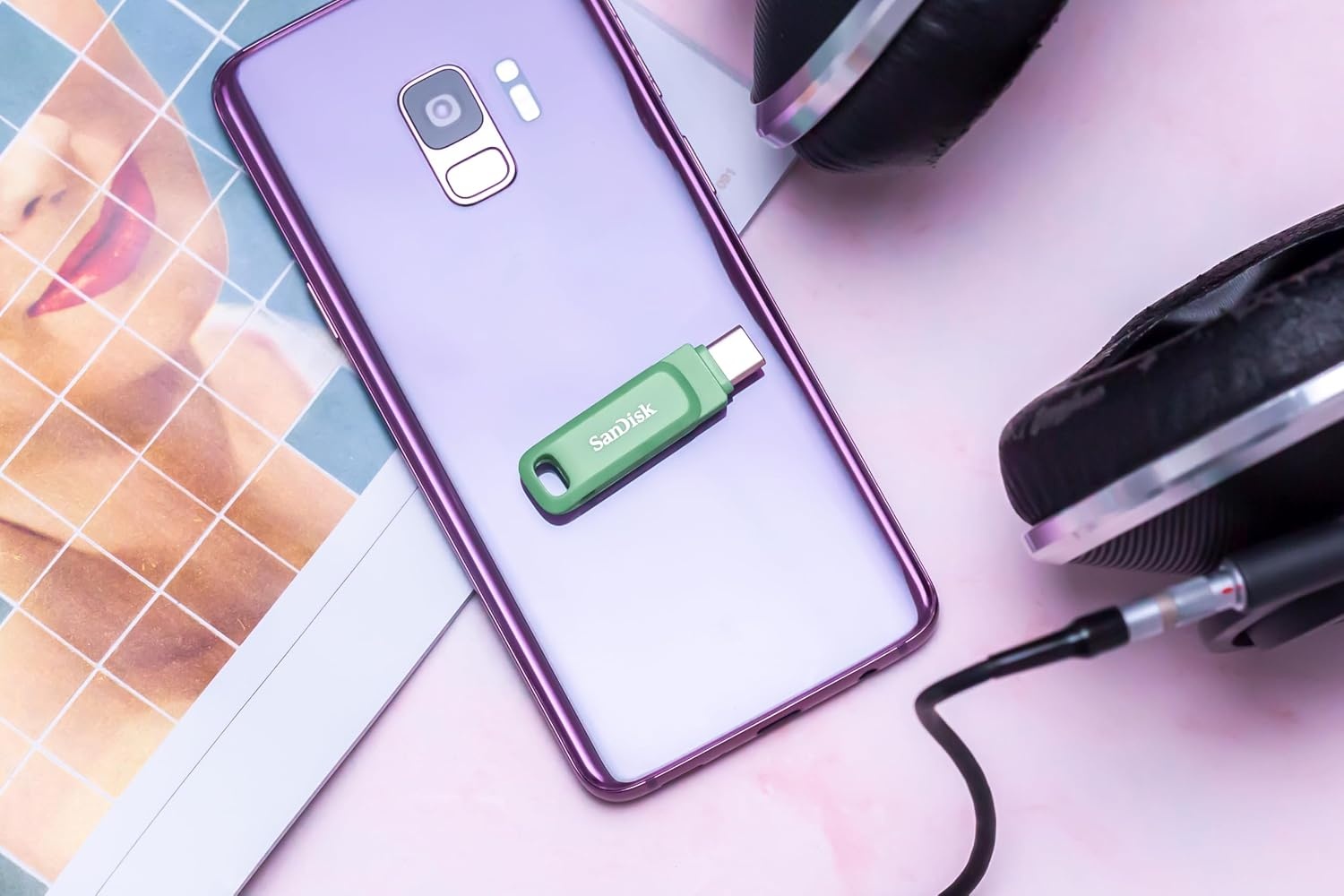 image:imageSANDISK 1TB Ultra Dual Drive Go USB TypeC Flash Drive Up to 400MBs Lavender SDDDC31T00G46LAbsinthe Green