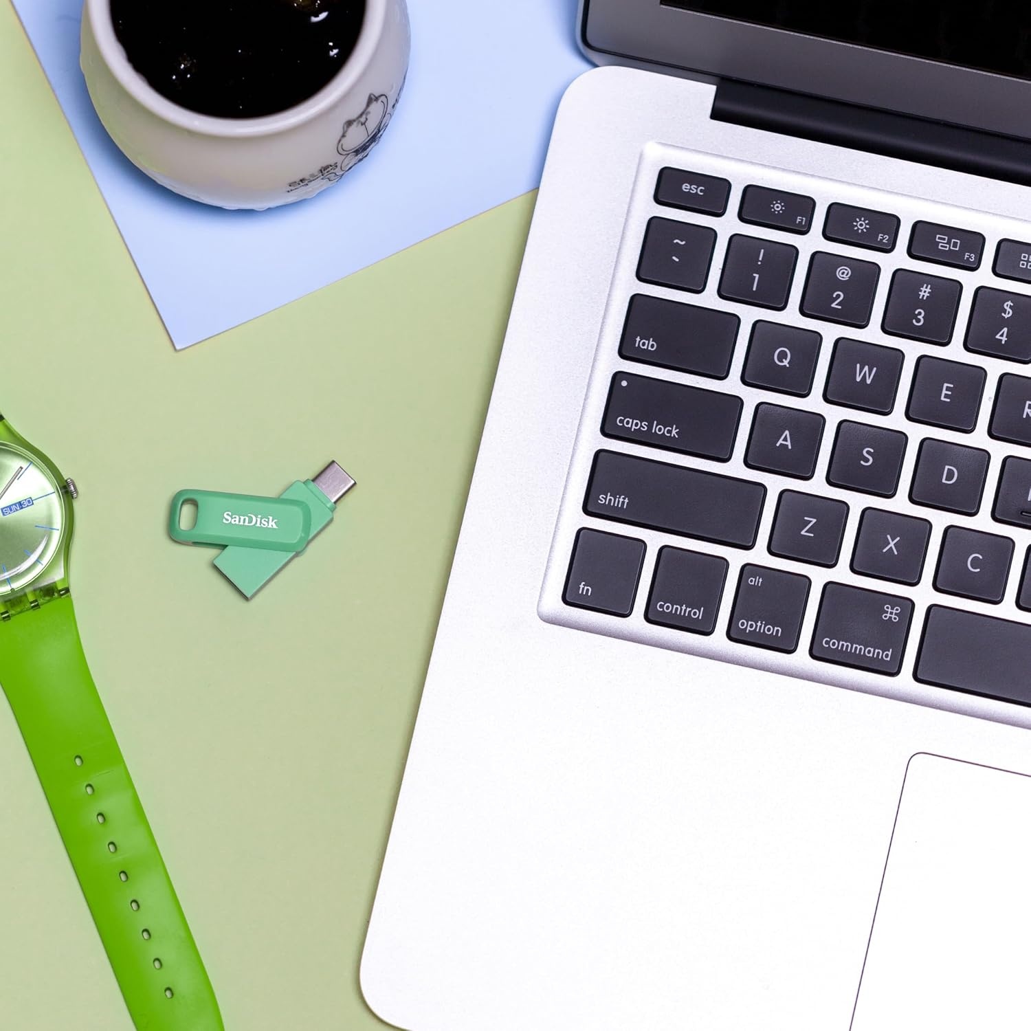 image:imageSANDISK 1TB Ultra Dual Drive Go USB TypeC Flash Drive Up to 400MBs Lavender SDDDC31T00G46LAbsinthe Green