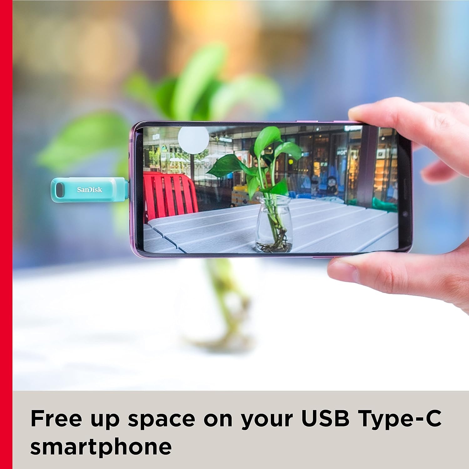 image:imageSANDISK 1TB Ultra Dual Drive Go USB TypeC Flash Drive Up to 400MBs Lavender SDDDC31T00G46LMint Green