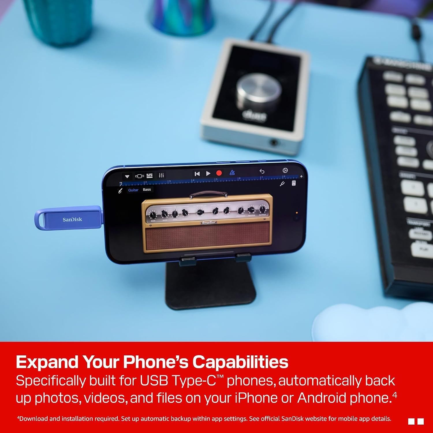 image:imageSANDISK 256GB Phone Drive with USB TypeC for Smartphones Tablets and Computers Up to 150MBs USB 32 Gen 1 Maritime Blue SDIXS0N256GGN6NDMaritime Blue