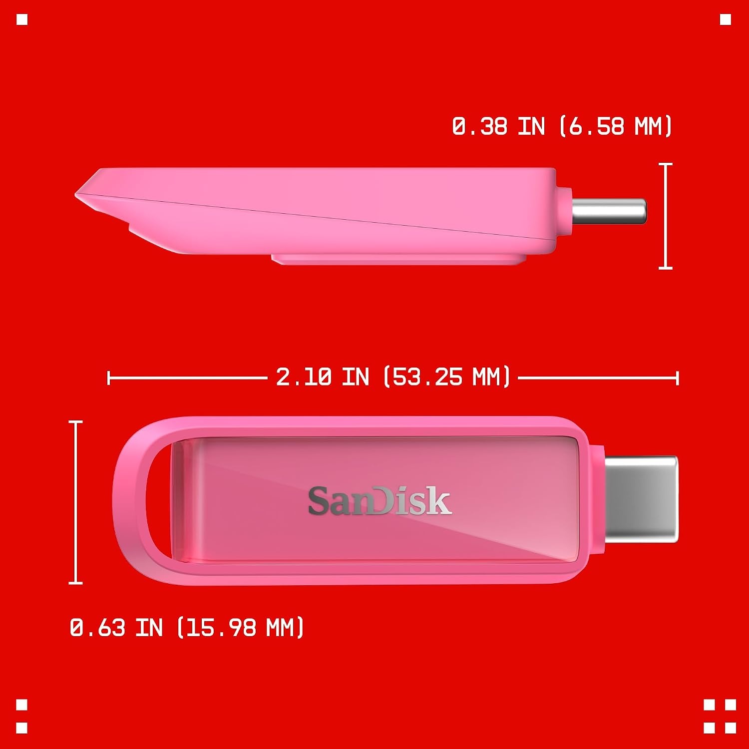 image:imageSANDISK 256GB Phone Drive with USB TypeC for Smartphones Tablets and Computers Up to 150MBs USB 32 Gen 1 Maritime Blue SDIXS0N256GGN6NDSeastar Pink