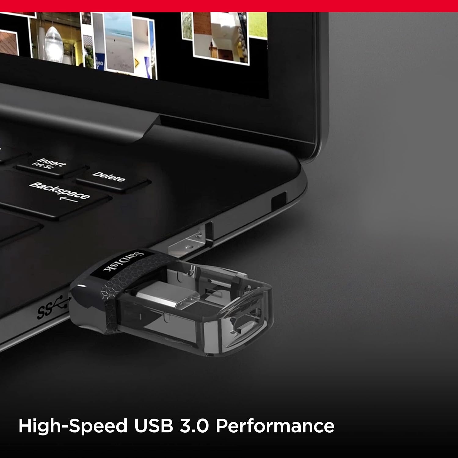image:imageSANDISK 256GB Ultra Dual Drive m30 for Android Devices and Computers microUSB USB 30 SDDD3256GGAM46256GB