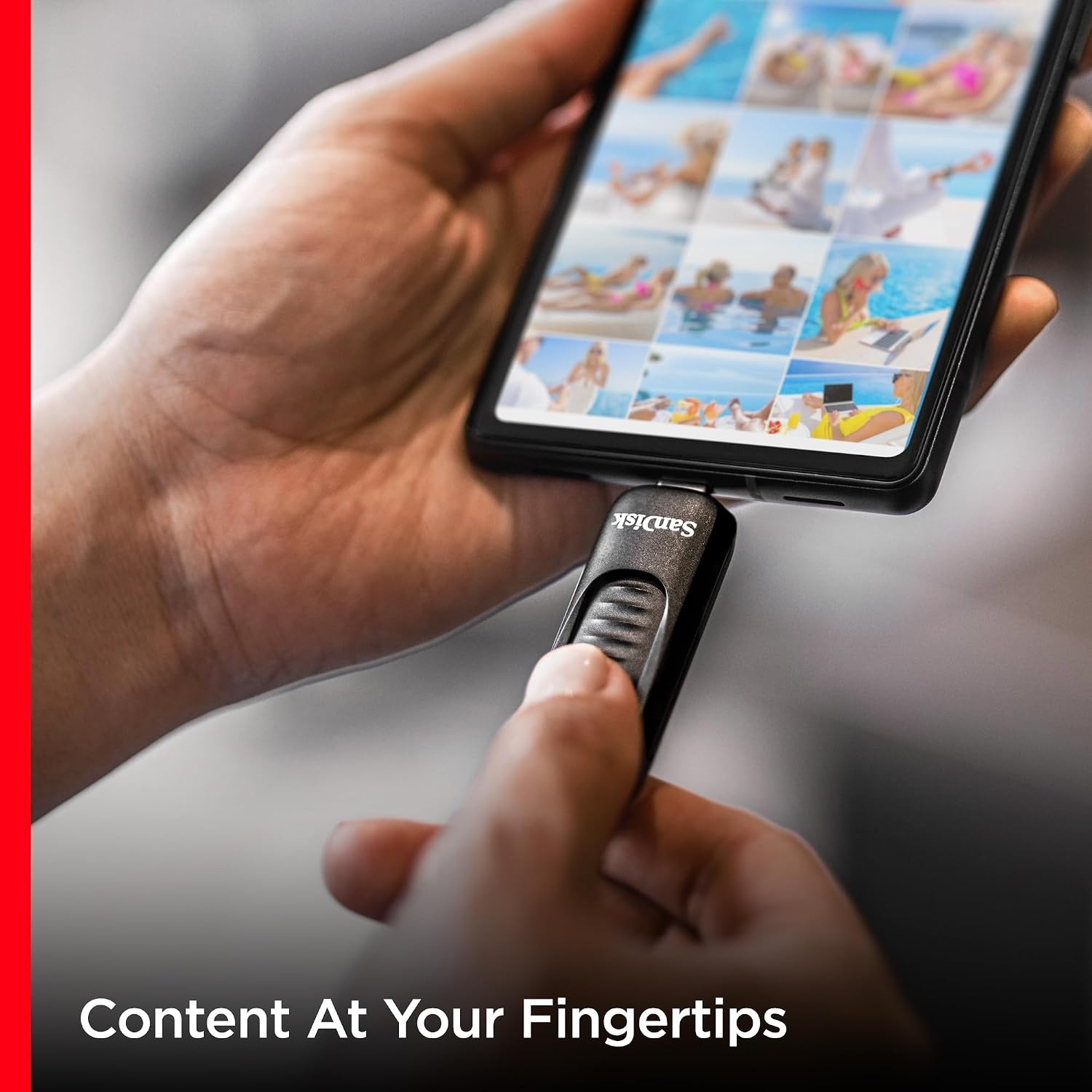 image:imageSANDISK 256GB Ultra Slider USB TypeC Flash Drive Up to 400MBs USB 32 Gen 1 Retractable Connector SDCZ480256GG46128GB