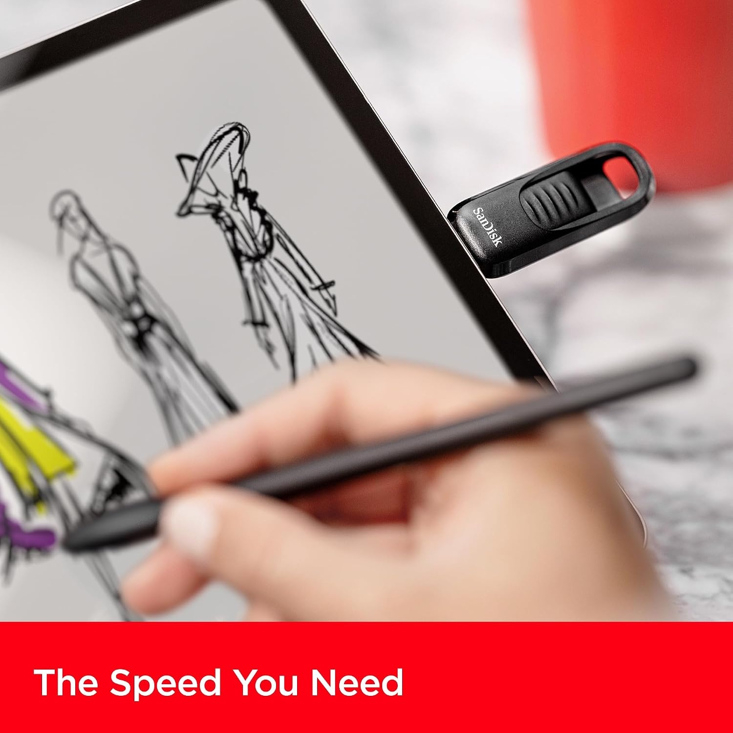 image:imageSANDISK 256GB Ultra Slider USB TypeC Flash Drive Up to 400MBs USB 32 Gen 1 Retractable Connector SDCZ480256GG4664GB
