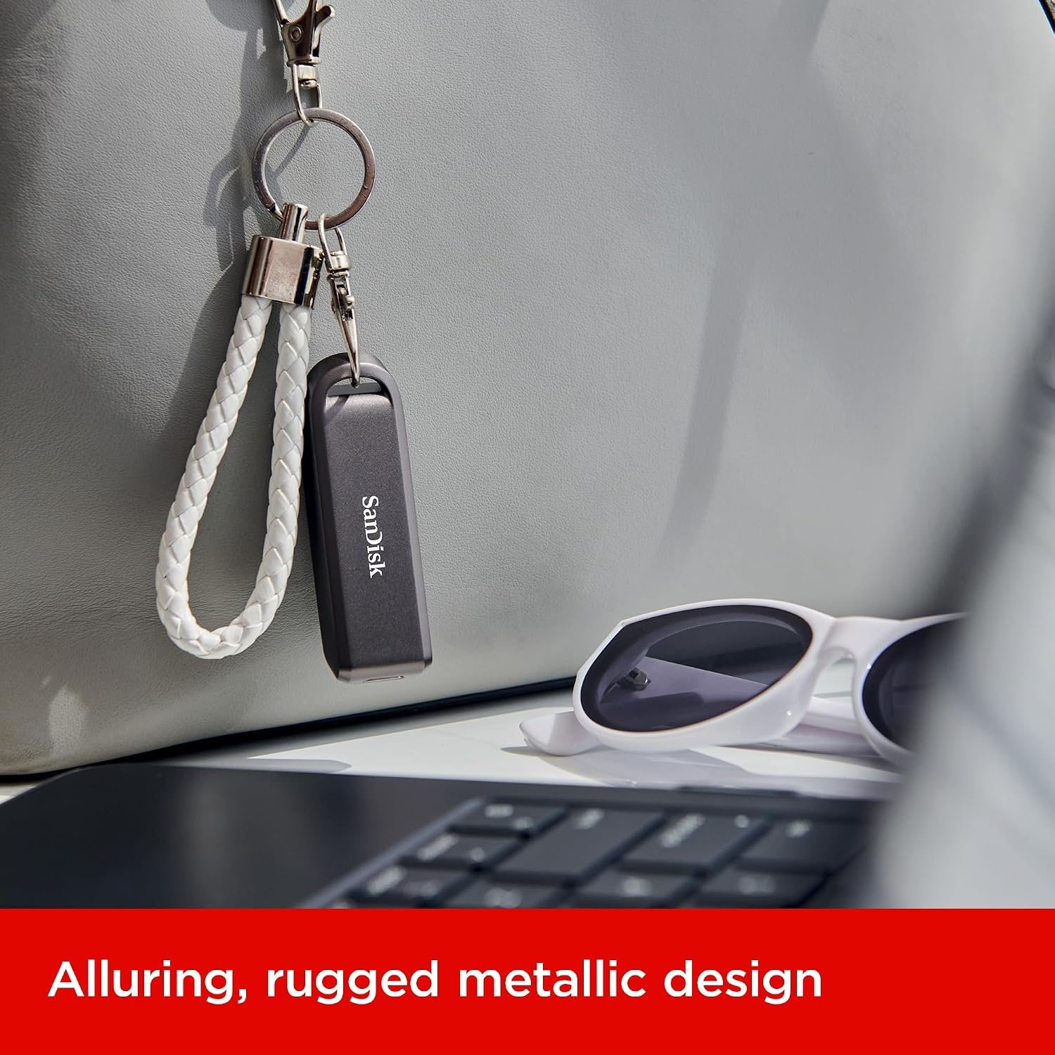 image:imageSANDISK 512GB Extreme PRO Flash Drive with USBC Up to 1000MBs Read speeds and 900MBs Write speeds for Laptops Computers and Tablets HighPerformance USB TypeC Black SDCZ890512GG46Black
