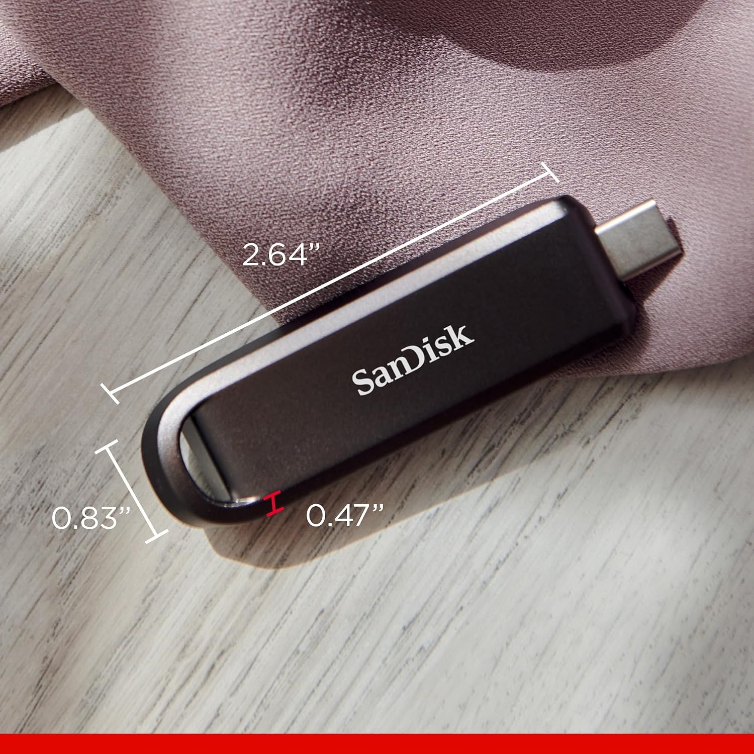 image:imageSANDISK 512GB Extreme PRO Flash Drive with USBC Up to 1000MBs Read speeds and 900MBs Write speeds for Laptops Computers and Tablets HighPerformance USB TypeC Black SDCZ890512GG46Black