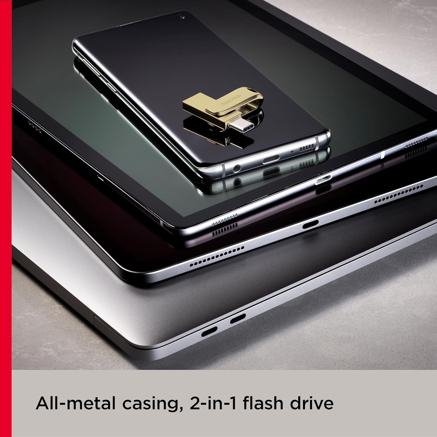 image:imageSANDISK 512GB Ultra Dual Drive Luxe USB TypeC Up to 400MBs SDDDC4512GGAM46Gold