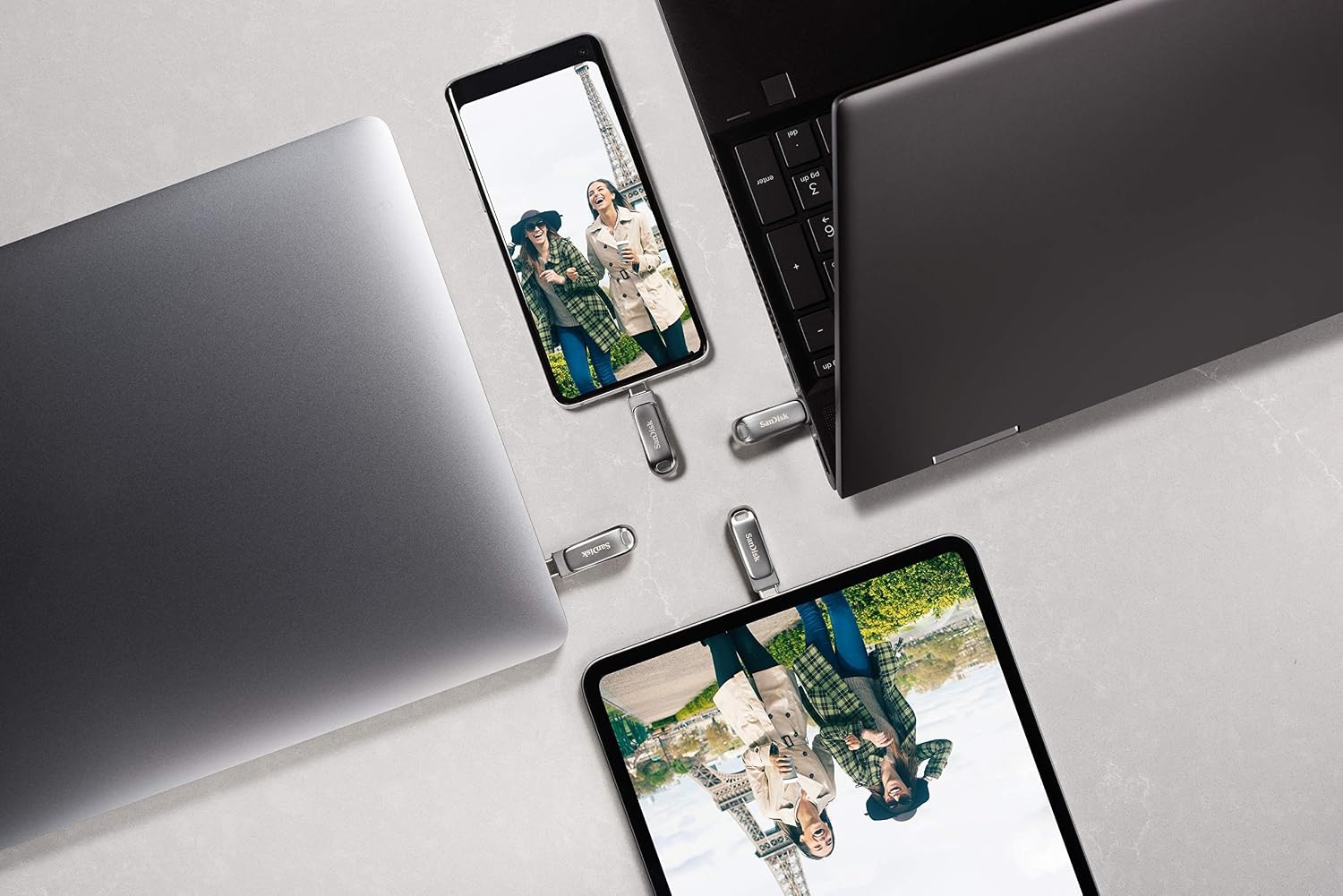 image:imageSANDISK 512GB Ultra Dual Drive Luxe USB TypeC Up to 400MBs SDDDC4512GGAM46Silver
