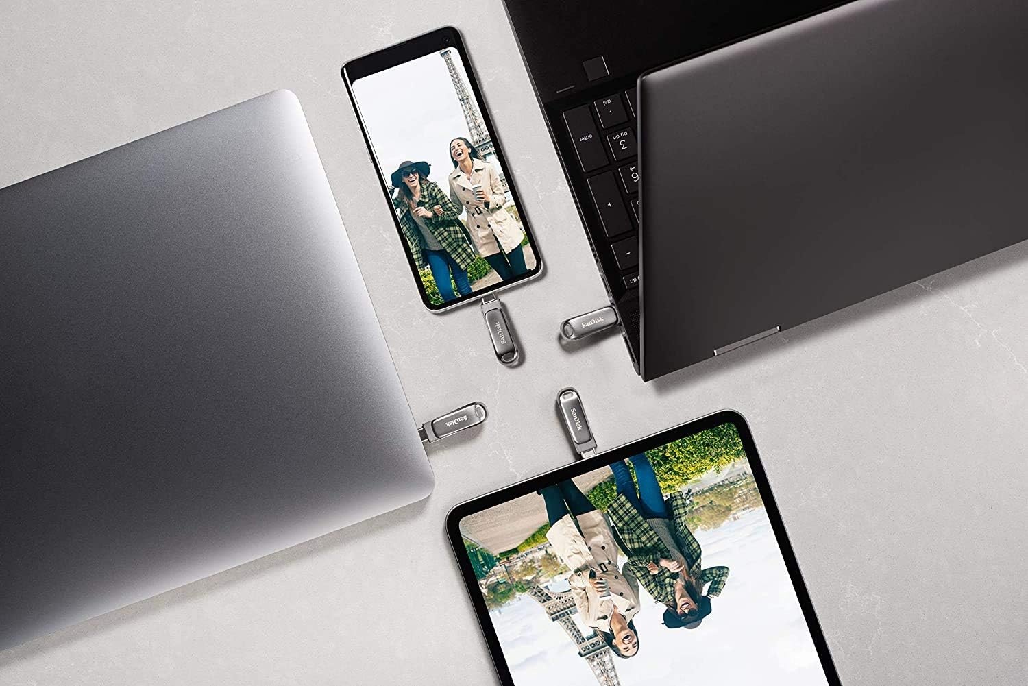 image:imageSANDISK 512GB Ultra Dual Drive Luxe USB TypeC Up to 400MBs SDDDC4512GGAM46Silver
