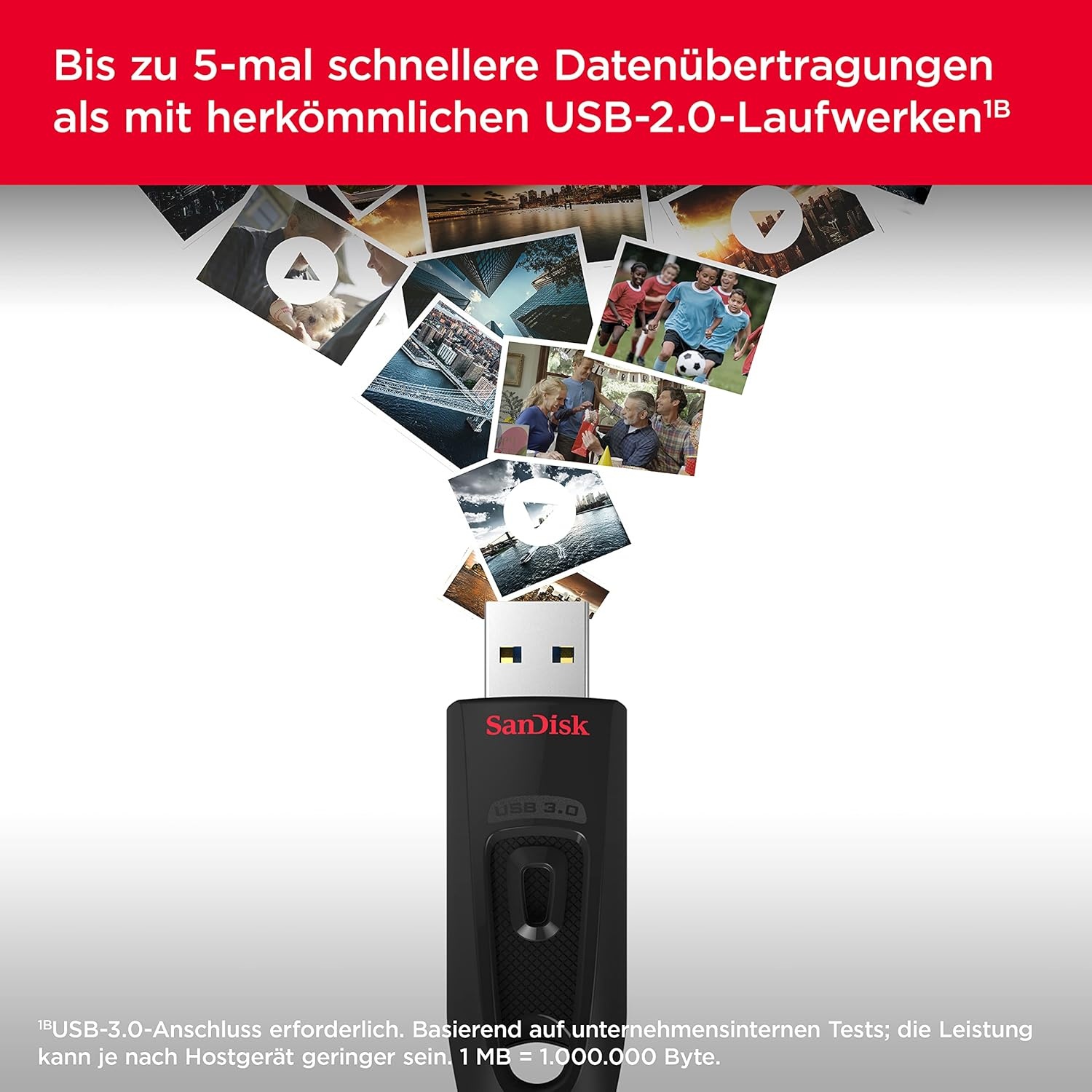 image:imageSANDISK 512GB Ultra USB 30 Flash Drive SDCZ48512GG46 Black32GB 3Pack