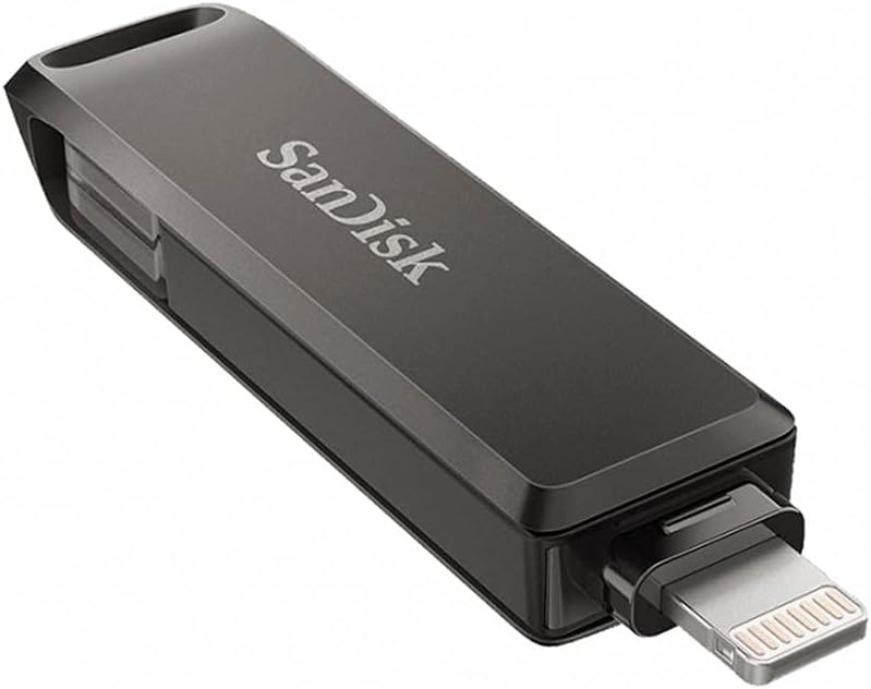 image:imageSANDISK 64GB iXpand Flash Drive Luxe with Lightning and USBC connectors Works with iPhone 14 and older SDIX70N064GGN6NNGray