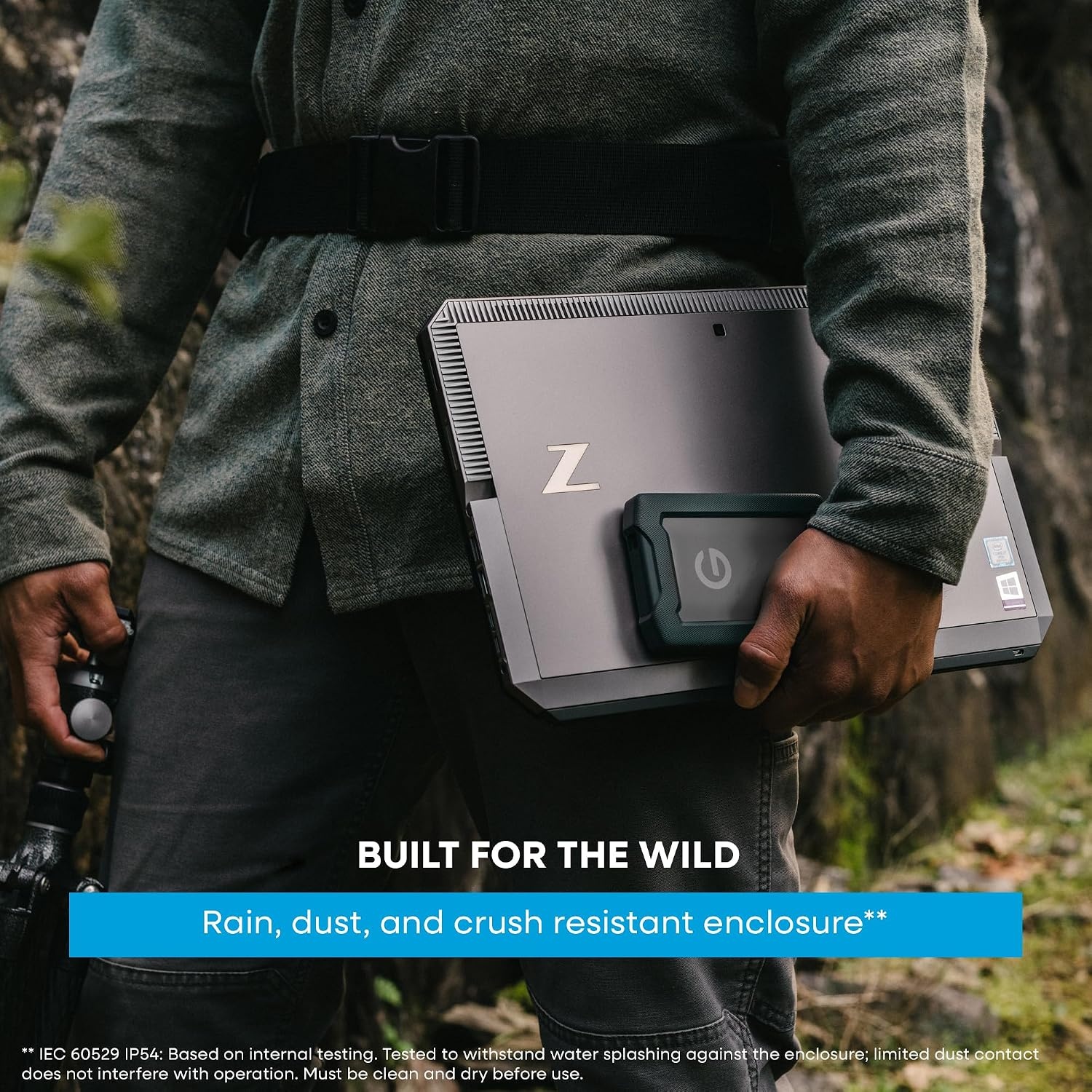 image:imageSanDisk Professional 2TB GDrive ArmorATD Rugged Durable Portable External Hard Drive HDD USBC USB 32 Gen 1 SDPH81G002TGBA1D 2TB Armoratd Rugged HDD Up to 130MB per S Includes USBCc and USBCa Cables Time MachineSilver
