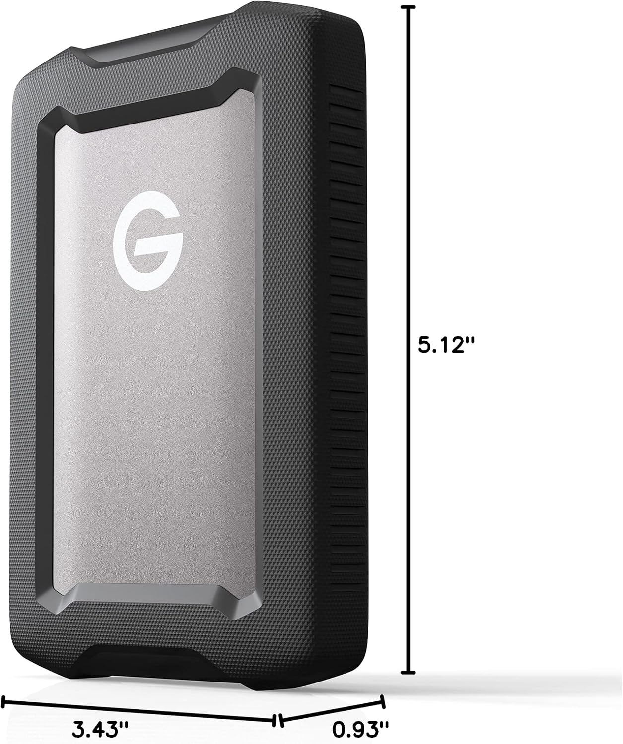 image:imageSanDisk Professional 2TB GDrive ArmorATD Rugged Durable Portable External Hard Drive HDD USBC USB 32 Gen 1 SDPH81G002TGBA1D 2TB Armoratd Rugged HDD Up to 130MB per S Includes USBCc and USBCa Cables Time MachineSilver