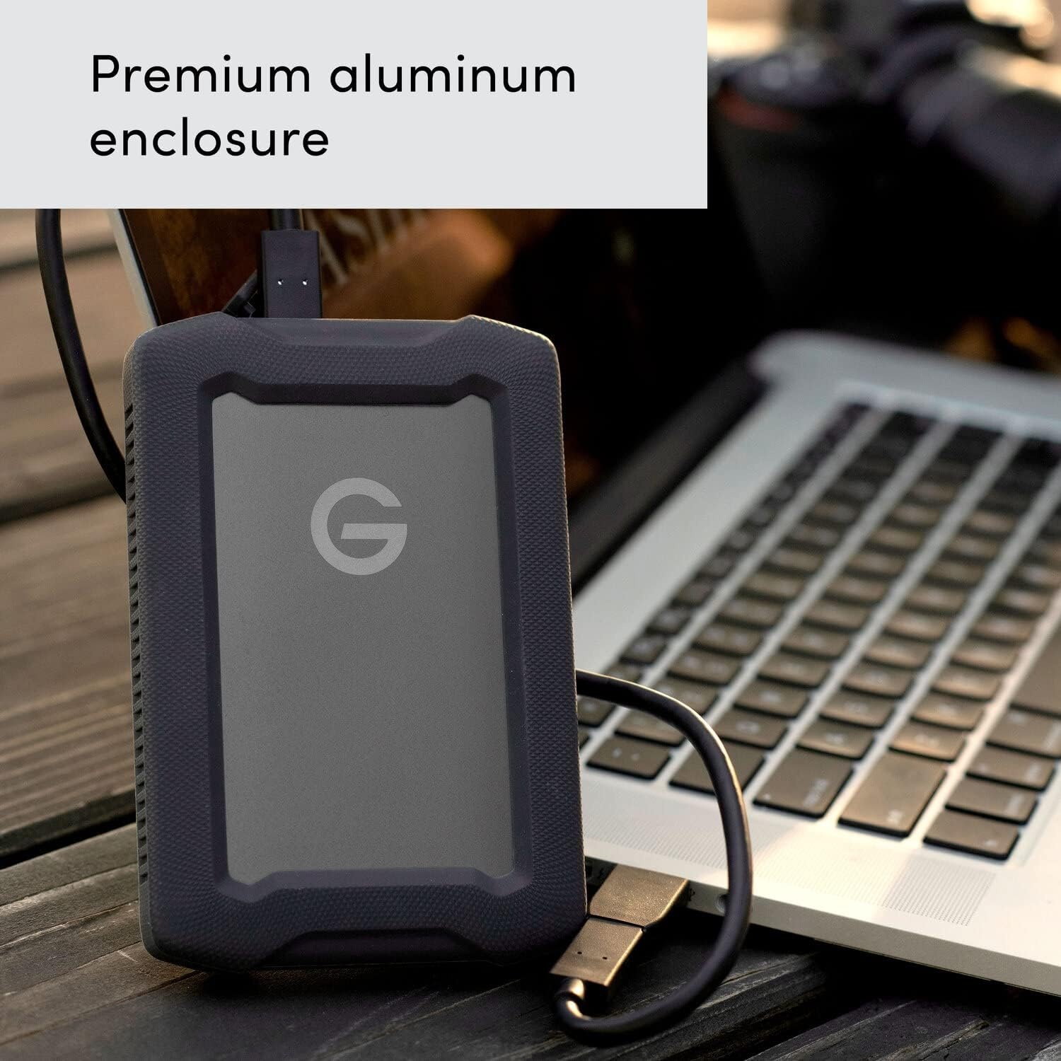 image:imageSanDisk Professional 2TB GDrive ArmorATD Rugged Durable Portable External Hard Drive HDD USBC USB 32 Gen 1 SDPH81G002TGBA1D 2TB Armoratd Rugged HDD Up to 130MB per S Includes USBCc and USBCa Cables Time MachineSilver