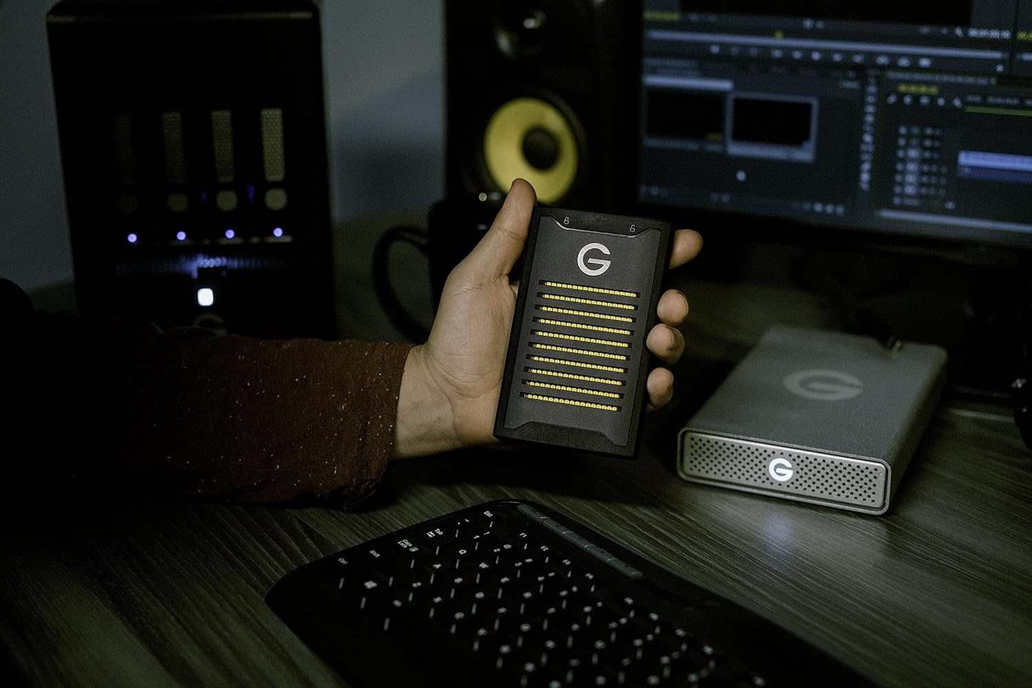 image:imageSanDisk Professional 4TB GDrive ArmorLock SSD Encrypted NVMe Solid State Drive 1000MBs USBC HighLevel Security Ultra Rugged SDPS41A004TGBANB4TB