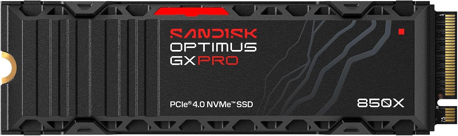 image:imageSandisk Optimus GX PRO 1TB 850X NVMe SSD Internal Solid State Drive Gen4 PCIe M2 2280 Up to 7300 MBs Read Speed SDSP81100TAN1TB