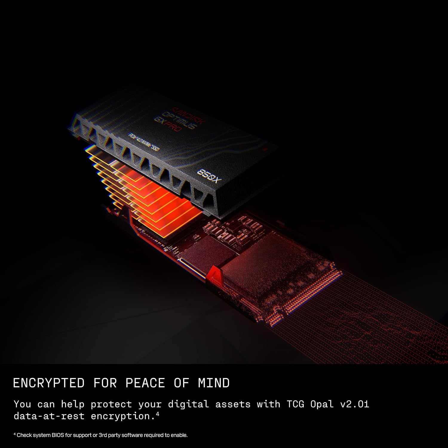 image:imageSandisk Optimus GX PRO 1TB 850X NVMe SSD Internal Solid State Drive Gen4 PCIe M2 2280 Up to 7300 MBs Read Speed SDSP81100TAN8TB