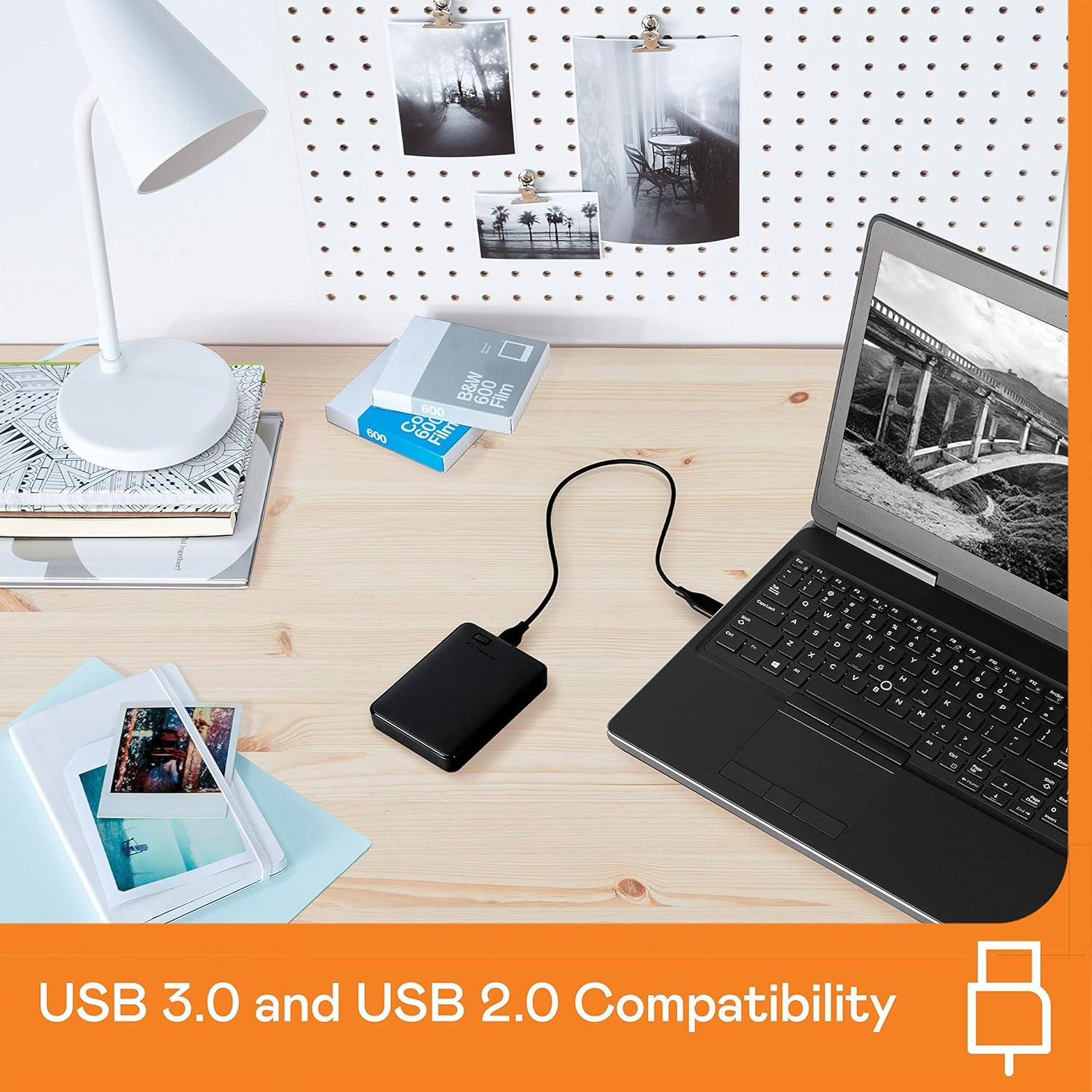 image:imageWD 6TB Elements Portable External Hard Drive for Windows USB 32 Gen 1USB 30 for PC amp Mac Plug and Play Ready WDBHJS0060BBKWESNUSB 32 Gen 1