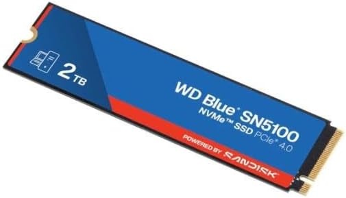 image:imageWD Blue SN5100 1TB NVMe SSD M2 2280 PCIe Gen 40 Internal Solid State Drive Read Speeds Up to 7100MBs Upgrade Storage for PCLaptops WDS100T5B0E2TB