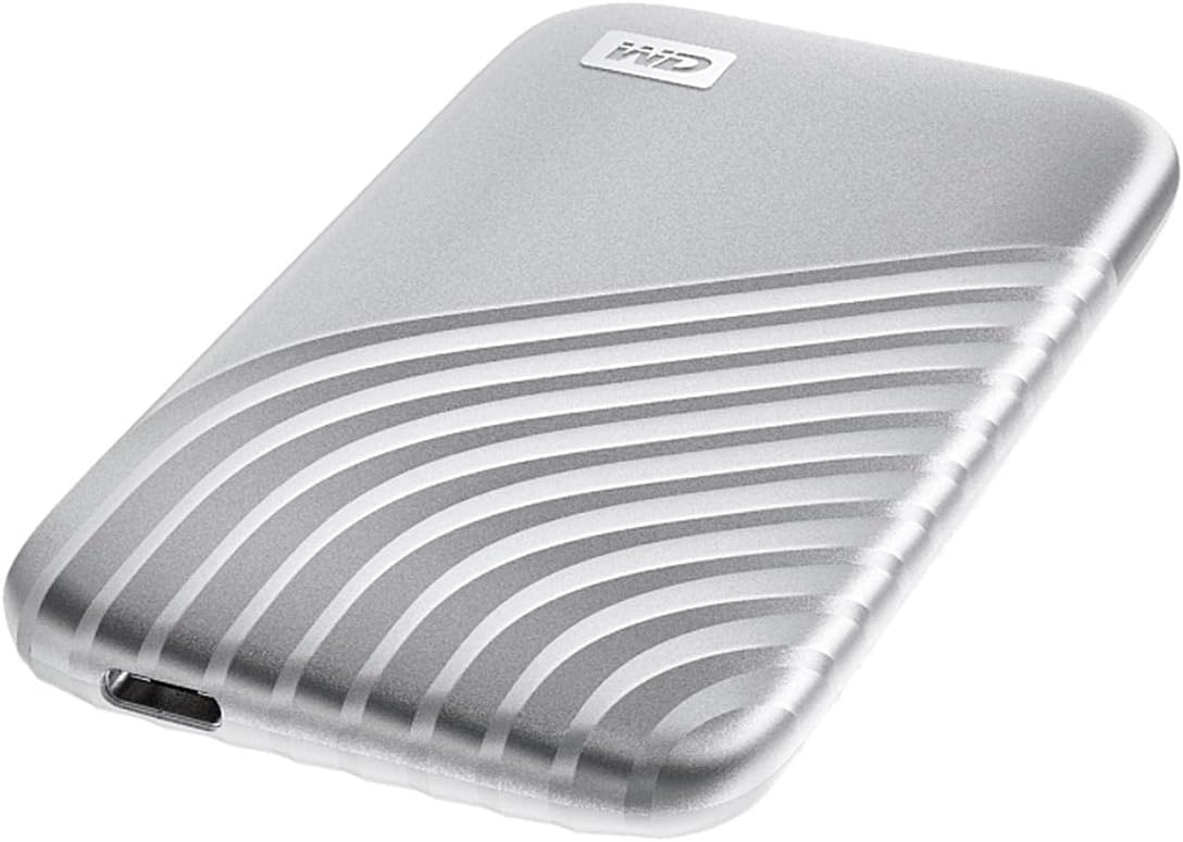 image:imageWestern Digital 2TB My Passport SSD Portable External Solid State Drive Red Sturdy and Blazing Fast Password Protection with Hardware Encryption WDBAGF0020BRDWESNSilver