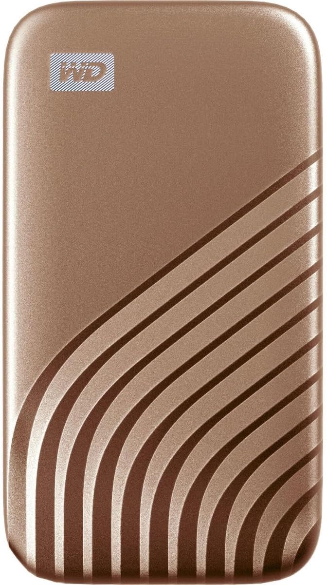 image:imageWestern Digital 2TB My Passport SSD Portable External Solid State Drive Red Sturdy and Blazing Fast Password Protection with Hardware Encryption WDBAGF0020BRDWESNGold