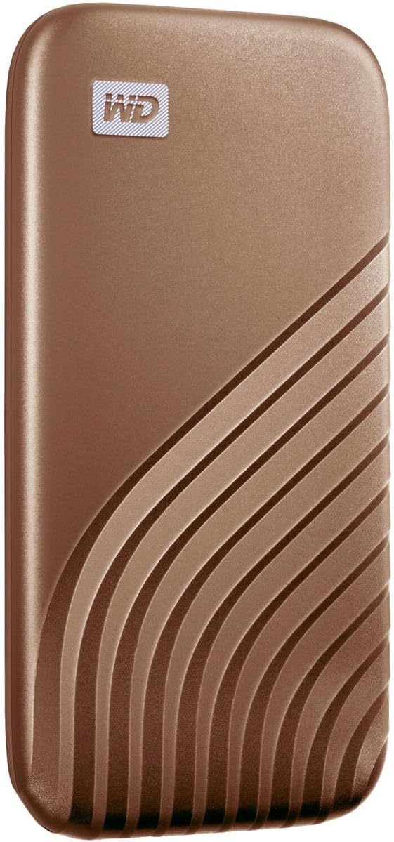 image:imageWestern Digital 2TB My Passport SSD Portable External Solid State Drive Red Sturdy and Blazing Fast Password Protection with Hardware Encryption WDBAGF0020BRDWESNGold