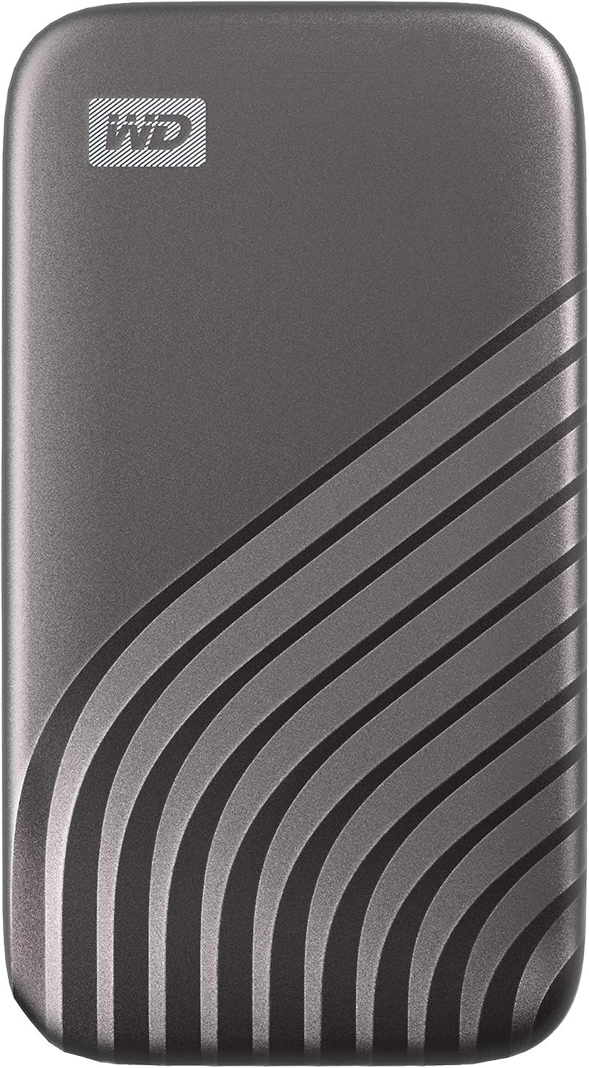 image:imageWestern Digital 2TB My Passport SSD Portable External Solid State Drive Red Sturdy and Blazing Fast Password Protection with Hardware Encryption WDBAGF0020BRDWESNGray