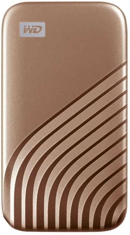 image:imageWestern Digital 2TB My Passport SSD Portable External Solid State Drive Red Sturdy and Blazing Fast Password Protection with Hardware Encryption WDBAGF0020BRDWESNGold