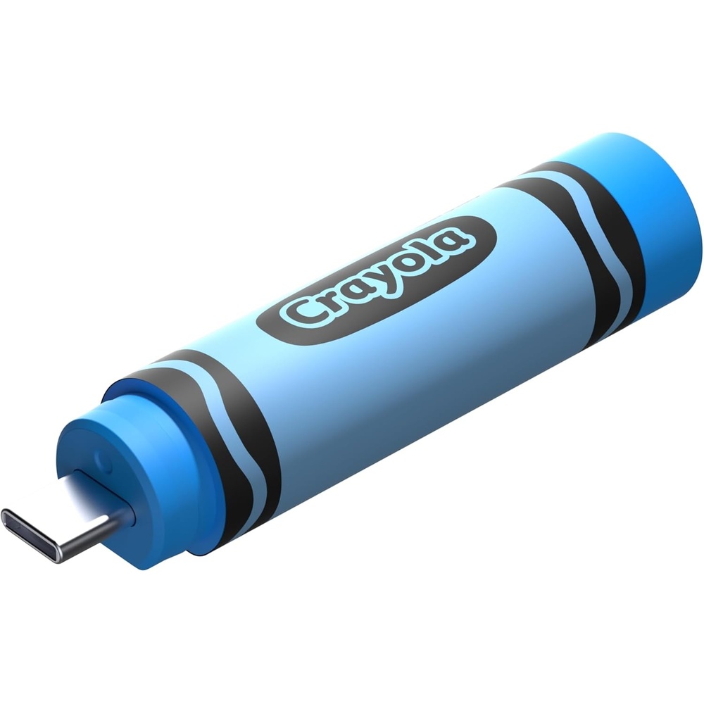 image:imageSANDISK 256GB Crayola USBC Flash Drive Cerulean Blue  Up to 300MBs Read speeds USB 32 Gen 1 USB TypeC  CrayonShaped Drive  SDCZIC256GG46BCerulean Blue
