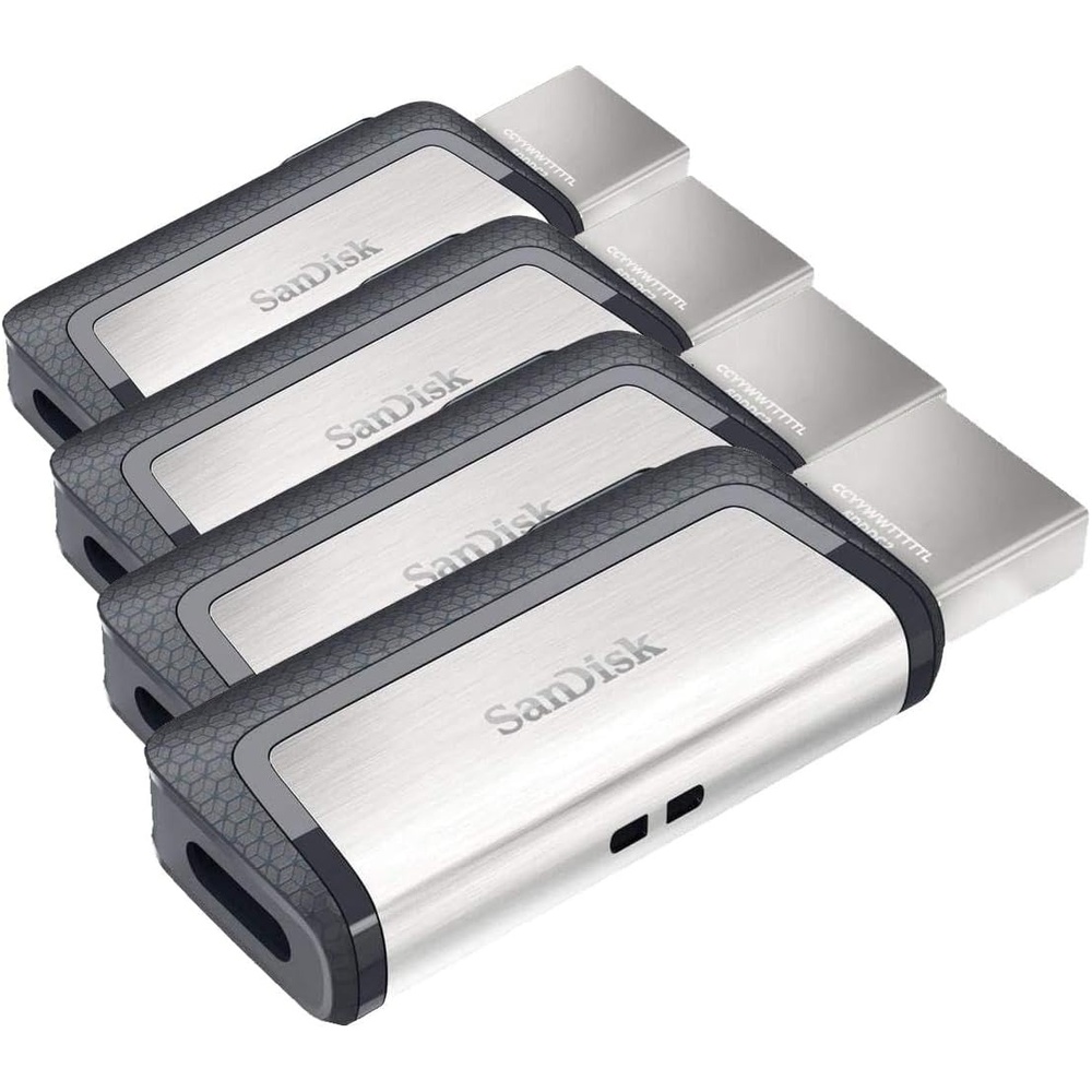image:imageSANDISK 256GB Ultra Dual Drive USBC USB 31 SDDDC2256GG46128GB Pack of 4