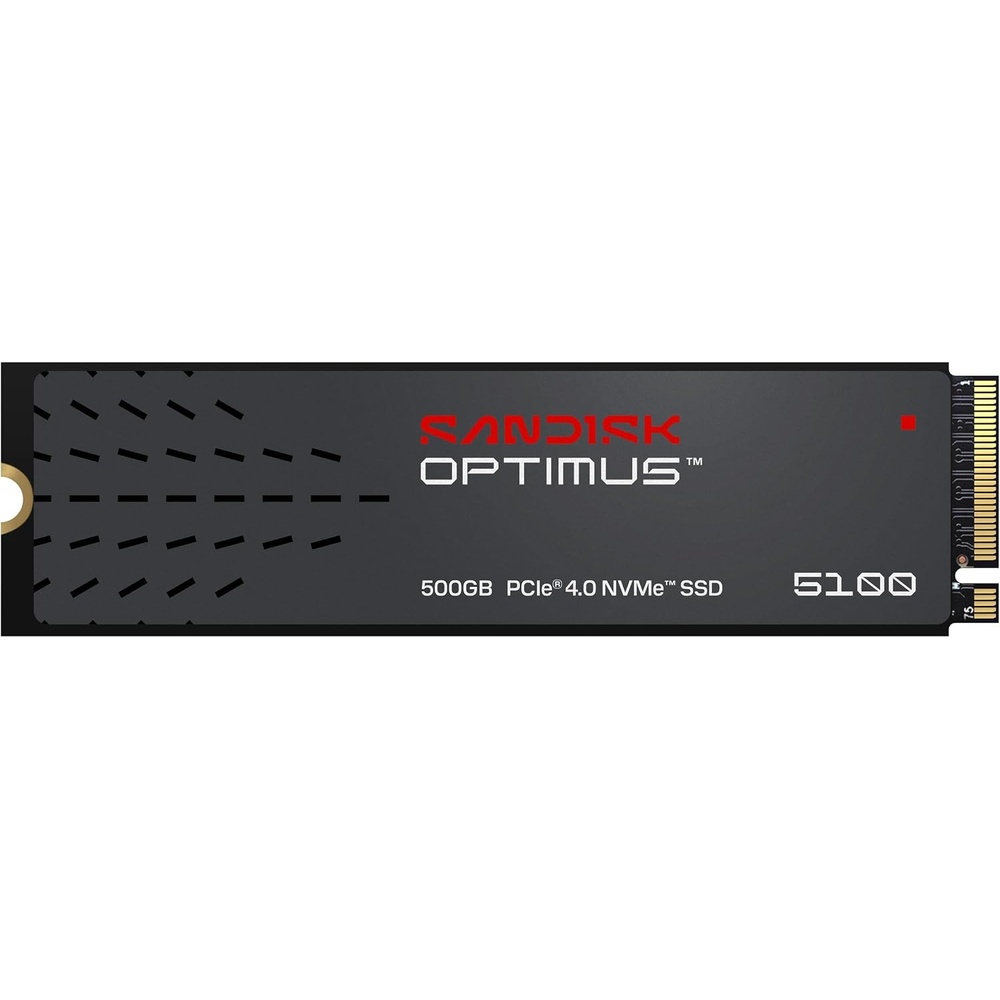 image:imageSANDISK 4TB Optimus 5100 NVMe SSD  PCIe 40 x4 M2 2280 Up to 6900 MBs Read Speed  SDSP51400TAN500GB